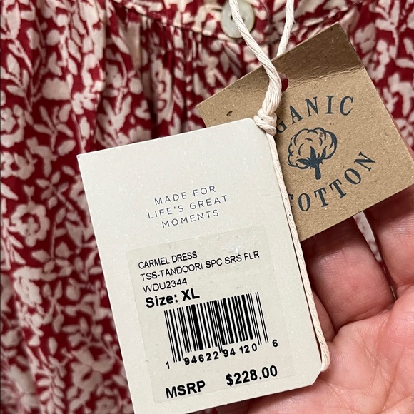 NWT Faherty Carmel Dress-Spice Sunrise Floral - Picture 5 of 9